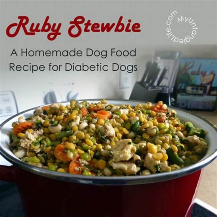 dog diabetes diet homemade