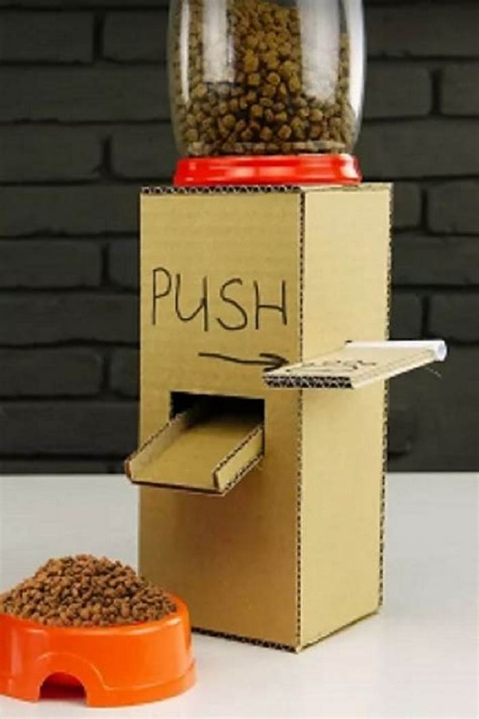 easy diy dog food dispenser