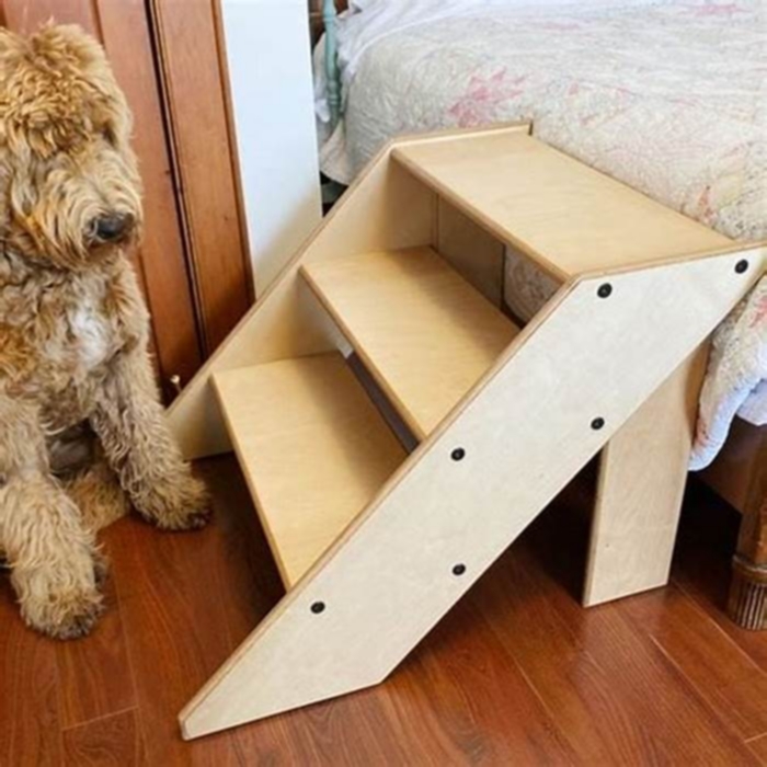 easy diy dog stairs for bed