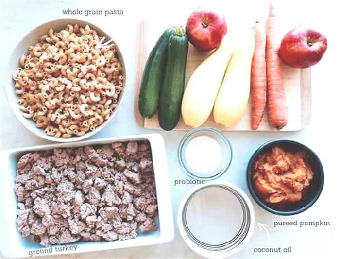 homemade dog food ingredients list