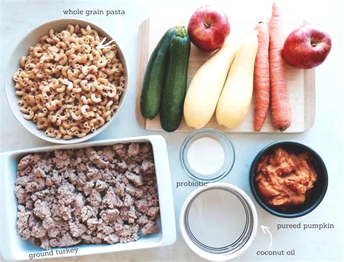 ingredients for healthy homemade dog food